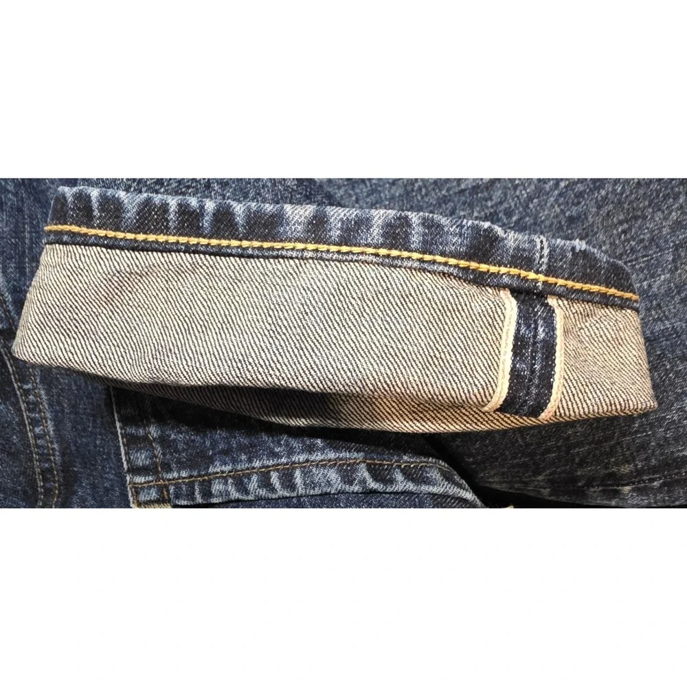 C.O.F. Studio Mens 31 M2 Kuroki Mill Japan Selvedge Raw Denim Straight Jeans